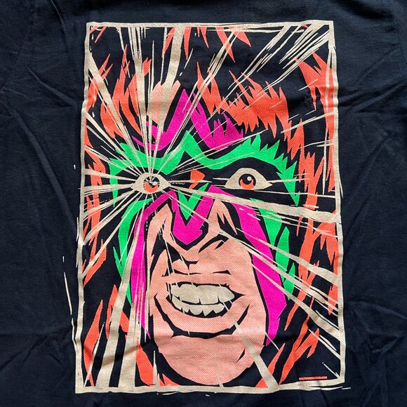 Men's Pro Wrestling Crate Exclusive PWT Ultimate Warrior "Portrait" T-Shirt - M - Picture 2 of 2